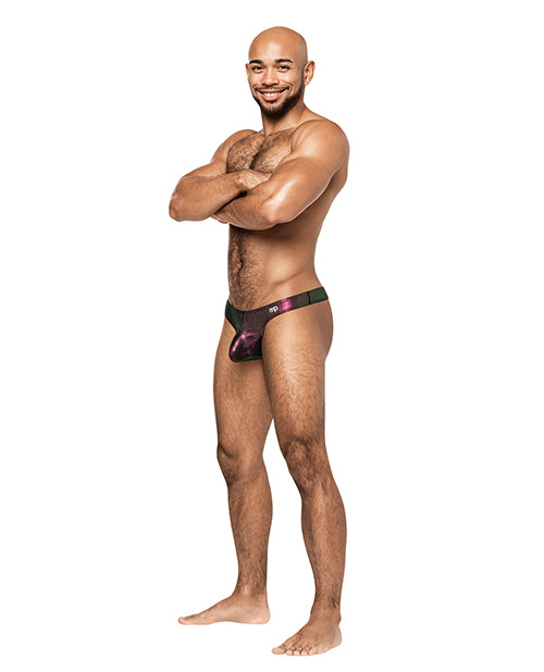 Hocus Pocus Stretch Poly Spandex Uplift Bong Thong Purple by Comme Ci Comme Ca