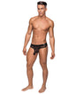 Hoser Stretch Mesh Thong Black