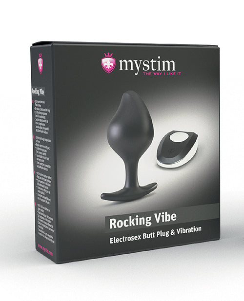 Mystim Rocking Force Silicone Buttplug Small - Black by Mystim Gmbh