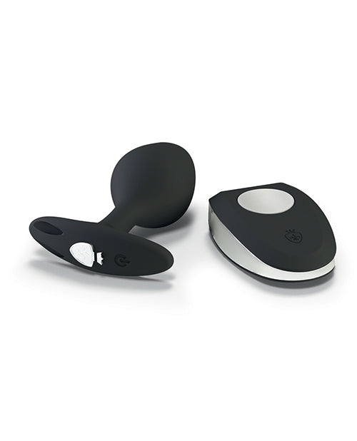 Mystim Rocking Force Silicone Buttplug Small - Black by Mystim Gmbh