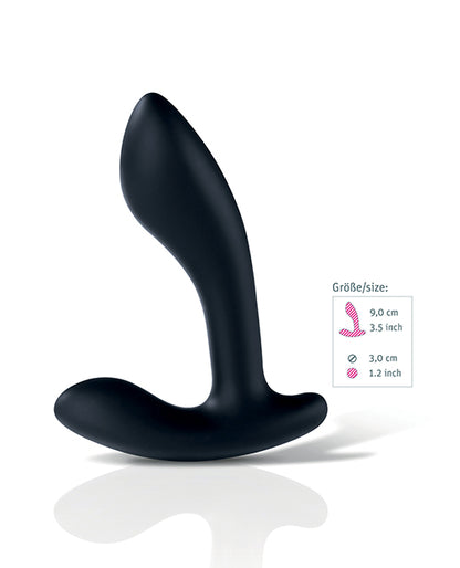 Mystim Flexing Flavio eStim Silicone Prostate Stimulator - Black by Mystim Gmbh