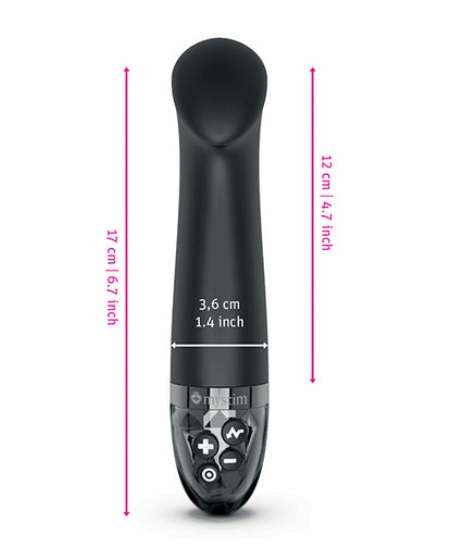Mystim Right on Ron eStim G Vibrator - Black by Mystim Gmbh