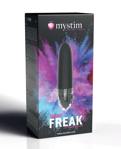 Mystim Sleak Freak eStim Straight Vibrator - Black by Mystim Gmbh