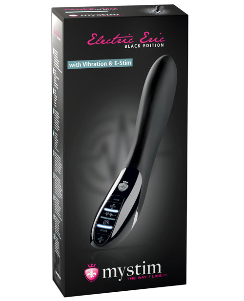 Mystim Electric Eric eStim Vibrator Black Edition - Black