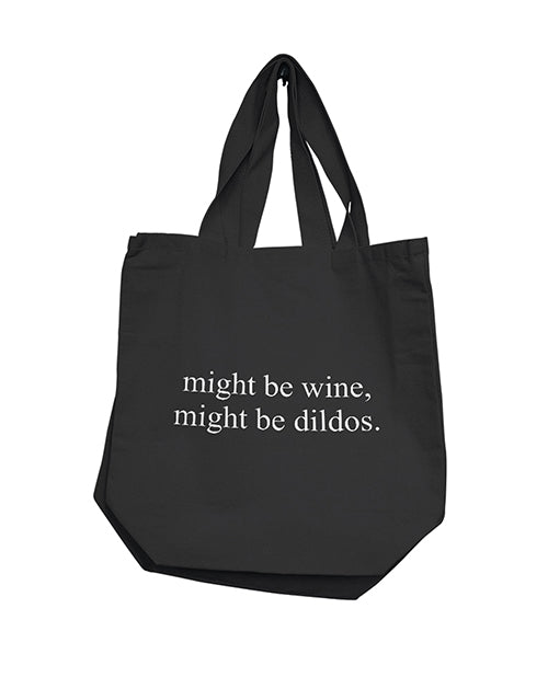 Nobu Might Be Wine, Might Be Dildos Reusable Tote - Black