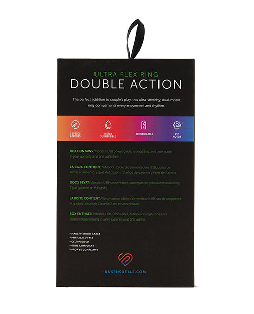 Sensuelle Double Action Cockring by Novel Creations Usa INC