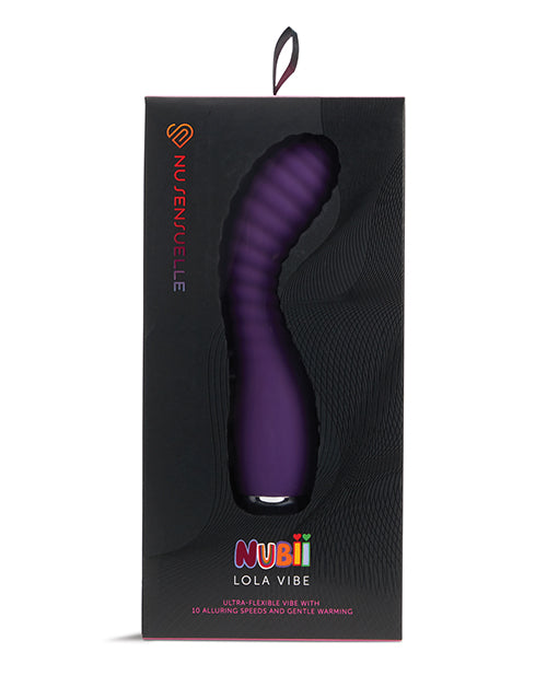 Nu Sensuelle Lola Nubii Flexible Warming Vibe by Novel Creations Usa INC