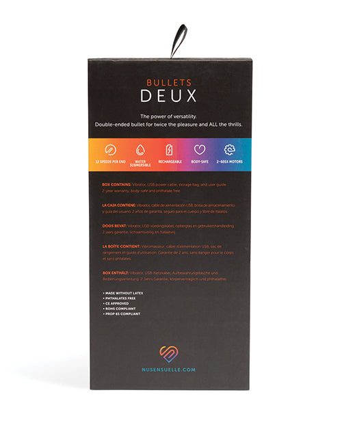 Nu Sensuelle Deaux Two-ended Bullet by Novel Creations Usa INC