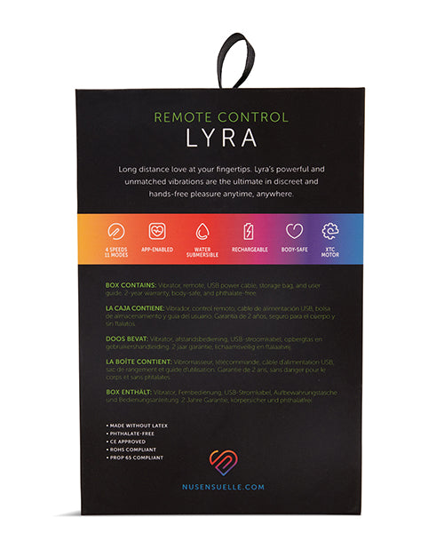 Nu Sensuelle Lyra Remote & App Enabled Panty Vibe by Novel Creations Usa INC