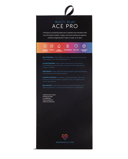 Nu Sensuelle Ace Pro Prostate & G Spot Vibe by Novel Creations Usa INC