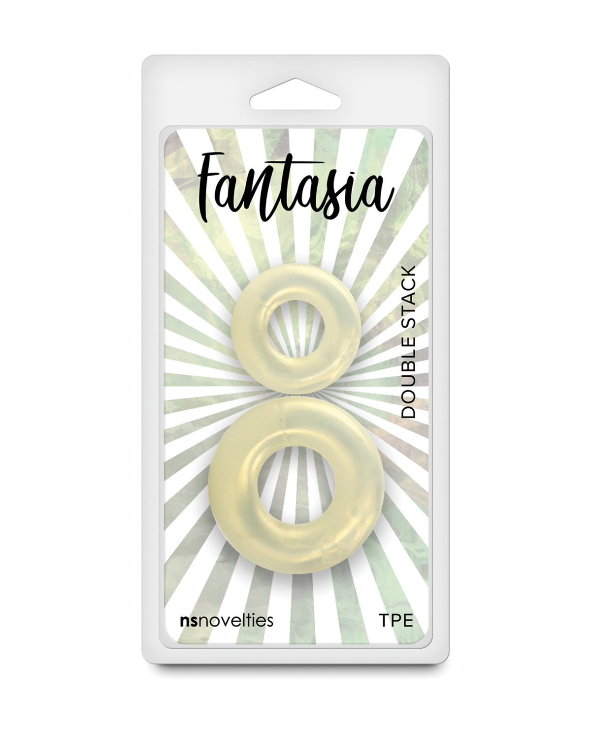 Fantasia Double Stack Cock Rings - Amber by Ns Novelties INC