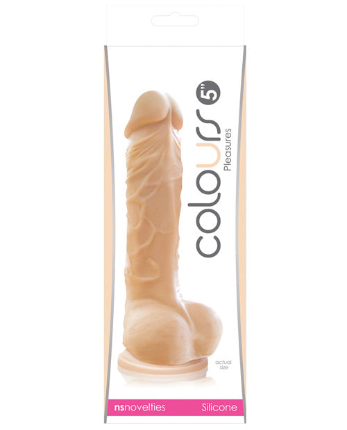 Colours Pleasures 5" Dildo w/Suction Cup - Flesh by Ns Novelties INC