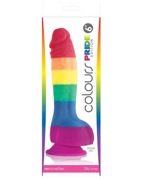 Colours Pride Edition 6" Dong w/Suction Cup by Ns Novelties INC