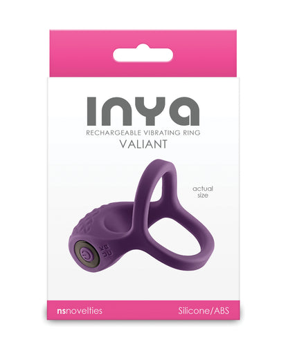 INYA Valiant Cock & Ball Vibe - Berry by Ns Novelties INC