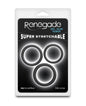 Renegade Slim Cock Rings - Black, 3 pc Set by Ns Novelties INC