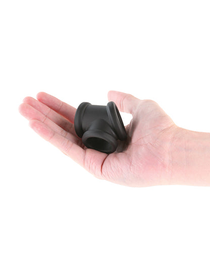 Renegade Piper Cock & Balls Ring - Black by Ns Novelties INC