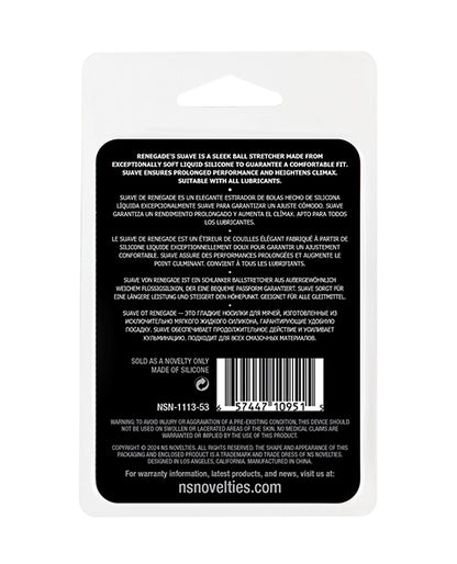 Renegade Suave Ball Stretcher - Black by Ns Novelties INC