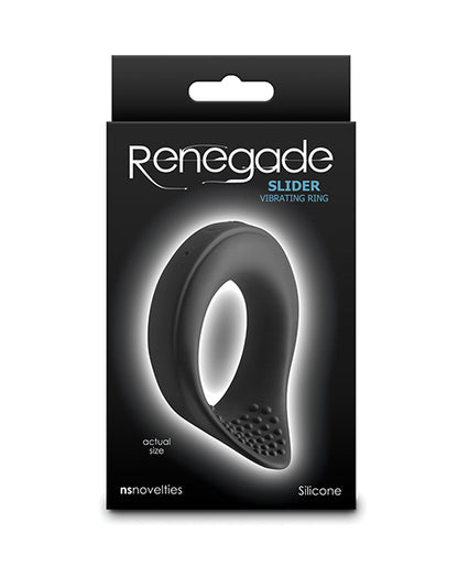 Renegade Slider Vibrating Cock Ring - Black by Ns Novelties INC