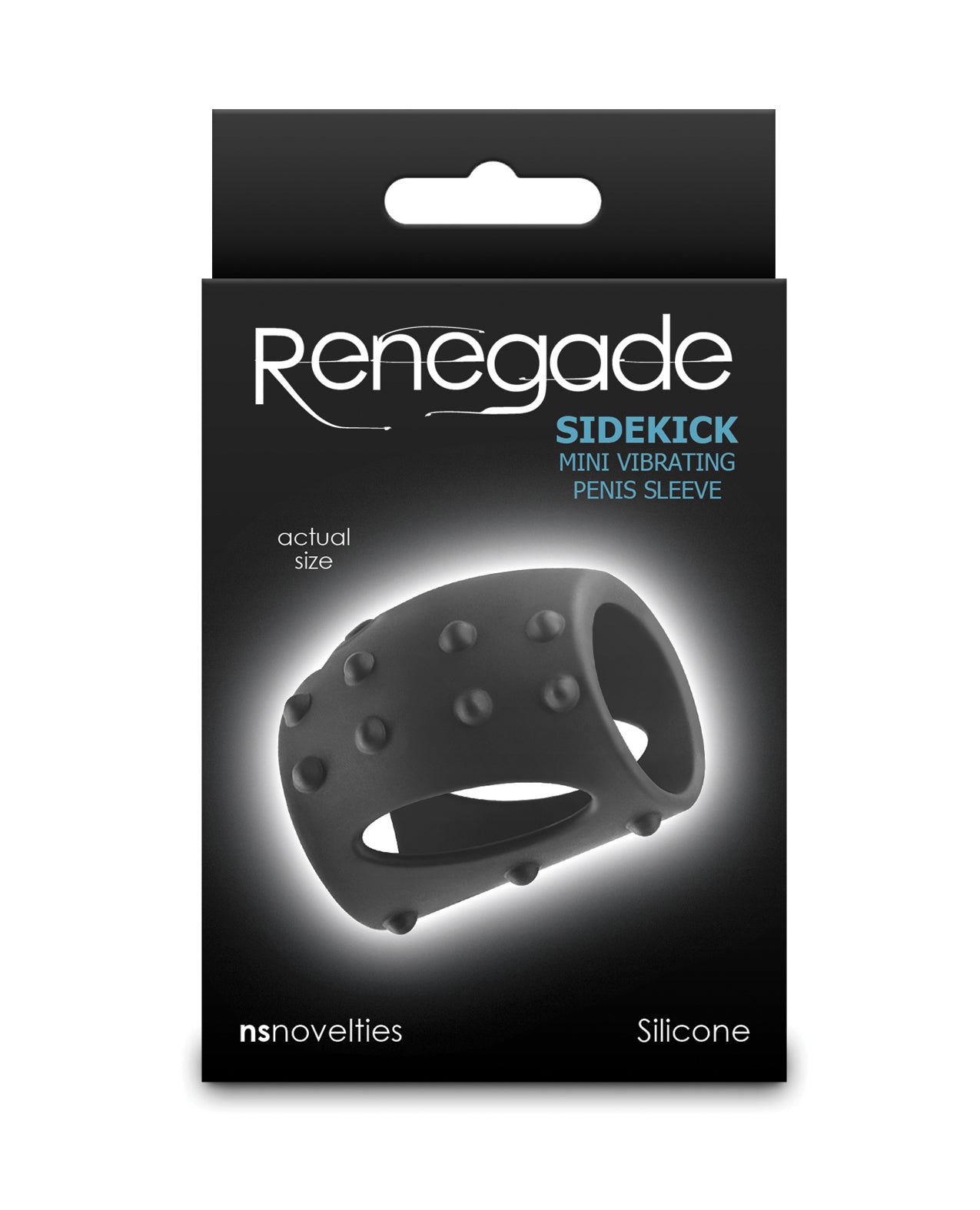 Renegade Sidekick Mini Vibrating Penis Sleeve - Black by Ns Novelties INC
