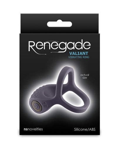 Renegade Valiant Vibrating Cock Ring - Gray by Ns Novelties INC