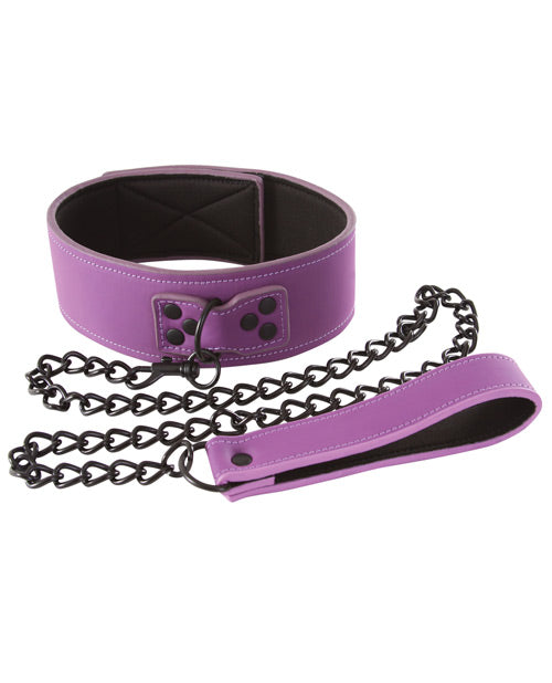 Lust Bondage Collar - Purple