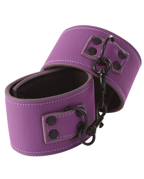 Lust Bondage Wrist Cuffs - Purple