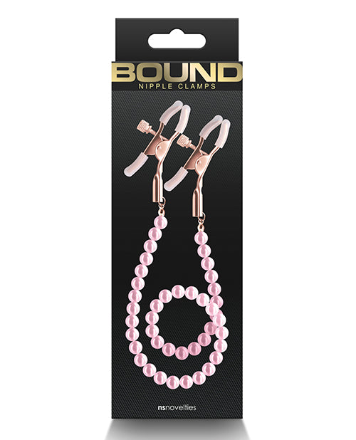 Bound DC1 Nipple Clamps - Pink