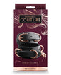 Bondage Couture Wrist Cuffs - Black by Ns Novelties INC