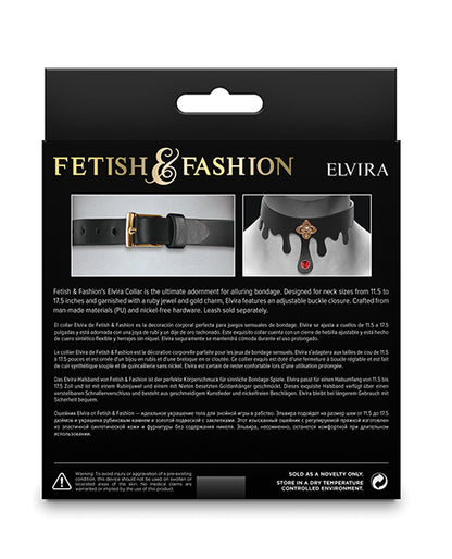 Fetish & Fashion Elvira Collar - Black