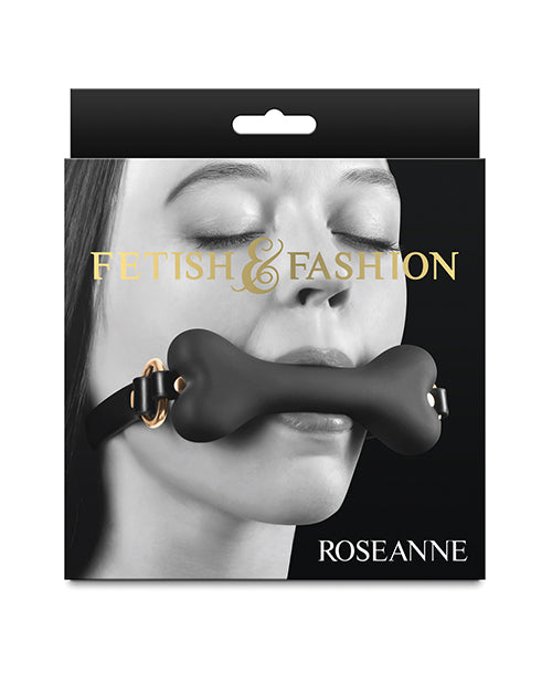Fetish & Fashion Roseanne Ball Gag - Black by Ns Novelties INC