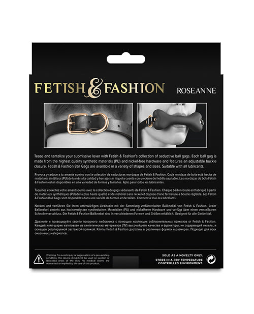 Fetish & Fashion Roseanne Ball Gag - Black by Ns Novelties INC