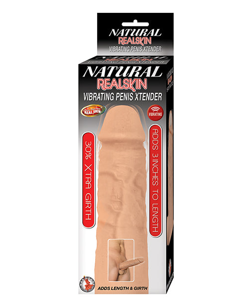 Natural Realskin Vibrating Penis Xtender - by Nasstoys