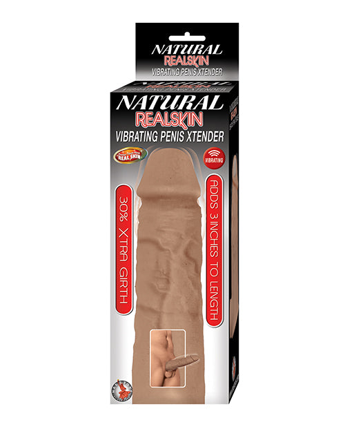 Natural Realskin Vibrating Penis Xtender - by Nasstoys