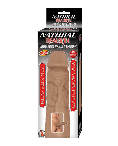 Natural Realskin Vibrating Penis Xtender - by Nasstoys