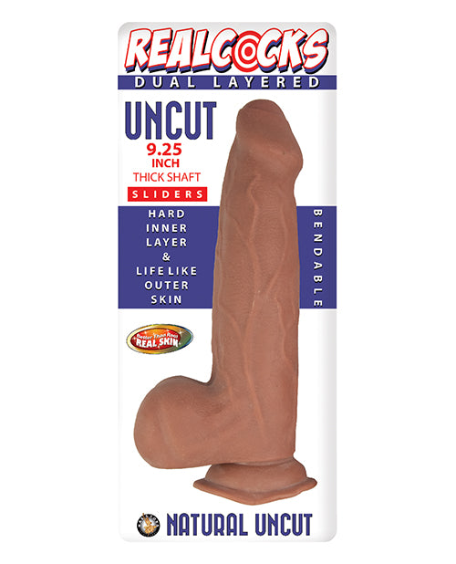 Realcocks Dual Layered Uncut Sliders 9.25" Thick Shaft by Nasstoys