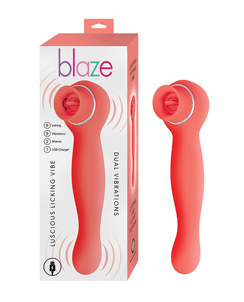 Blaze Luscious Licker Vibe - Coral by Nasstoys