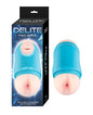 Delite Two Ways Mouth & Ass Masturbator - White