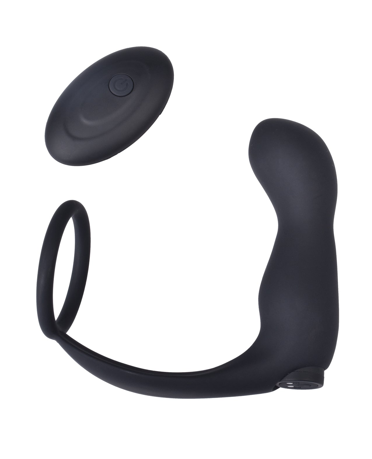 Ass-station Contoured Anal Plug w/Remote - Black