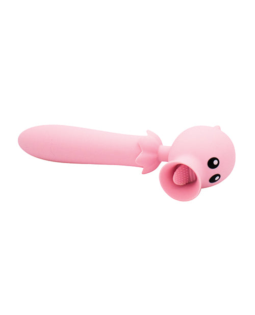 Natalie's Toy Box Lick n' Stick Clit Flicker & G-Spot Vibe - Pink by Like A Kitten