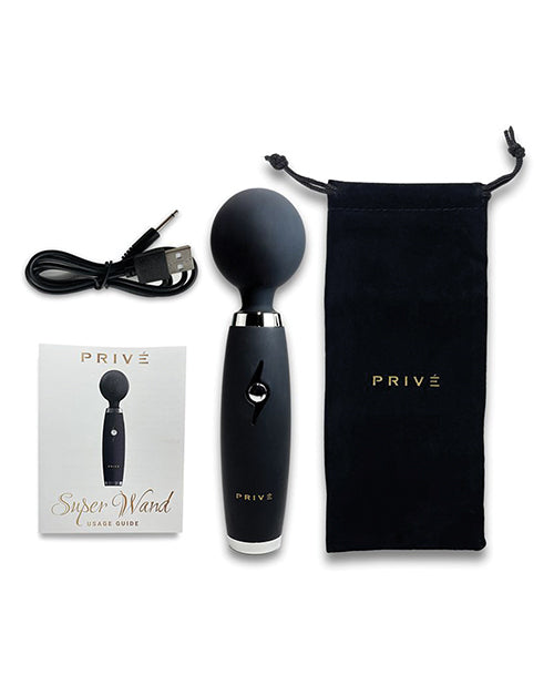 PRIVE Super Wand Massager - Black