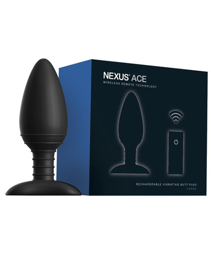 Nexus Ace Remote Control Butt Plug Large - Black by Libertybelle Marketing