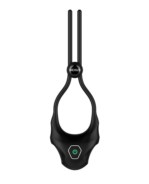 Nexus Forge Single Lasso Vibrating Cock Ring - Black by Libertybelle Marketing