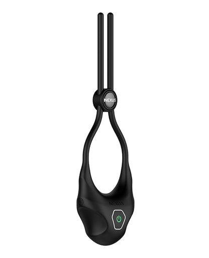 Nexus Forge Single Lasso Vibrating Cock Ring - Black by Libertybelle Marketing