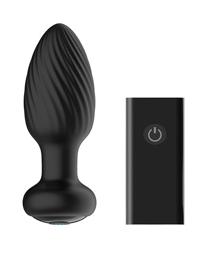 Nexus Tornado Rotating & Vibrating Butt Plug - Black