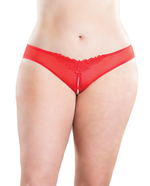 Crotchless Thong with pearls by Oh La La Cheri