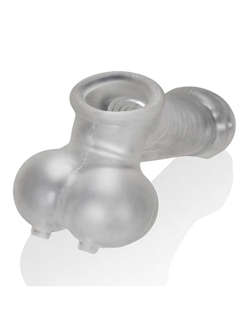 Oxballs Sackjack Wearable Jack Off Sheath - Clear Frost by Blue Ox Designs LLCDba Oxballs