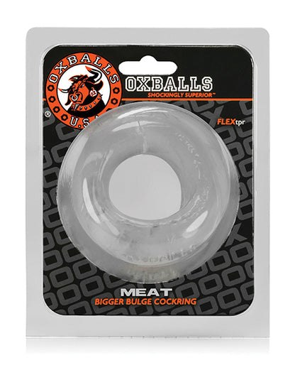 Oxballs Meat Padded Cock Ring - Clear by Blue Ox Designs LLCDba Oxballs