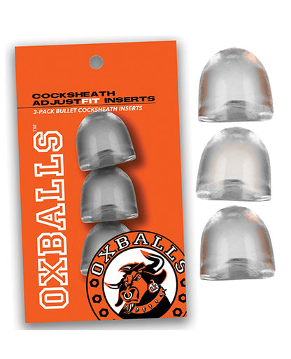 Oxballs Cocksheath Adjustfit Inserts - Pack of 3 Clear by Blue Ox Designs LLCDba Oxballs