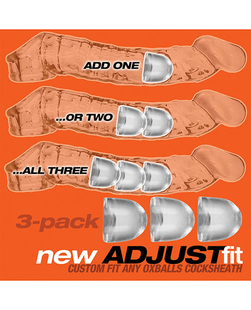 Oxballs Cocksheath Adjustfit Inserts - Pack of 3 Clear by Blue Ox Designs LLCDba Oxballs