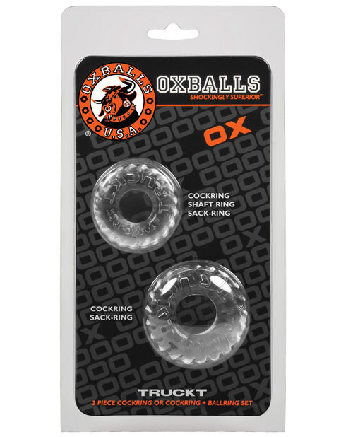 Oxballs Truckt Cock & Ball Ring - Pack Of 2 by Blue Ox Designs LLCDba Oxballs